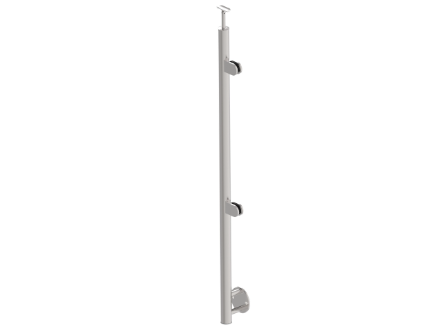 Stainless steel pole, BK-stairs, right AISI304, D4